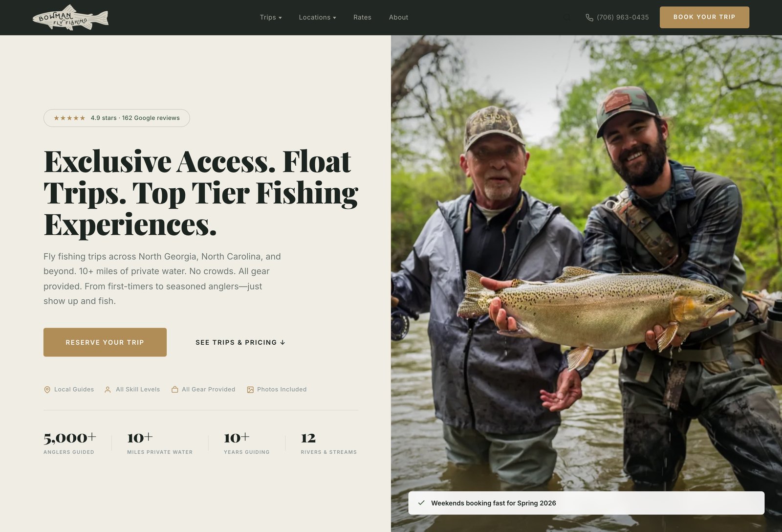 Bowman Fly Fishing homepage