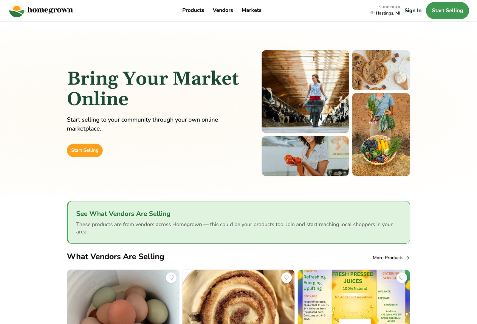Homegrown homepage